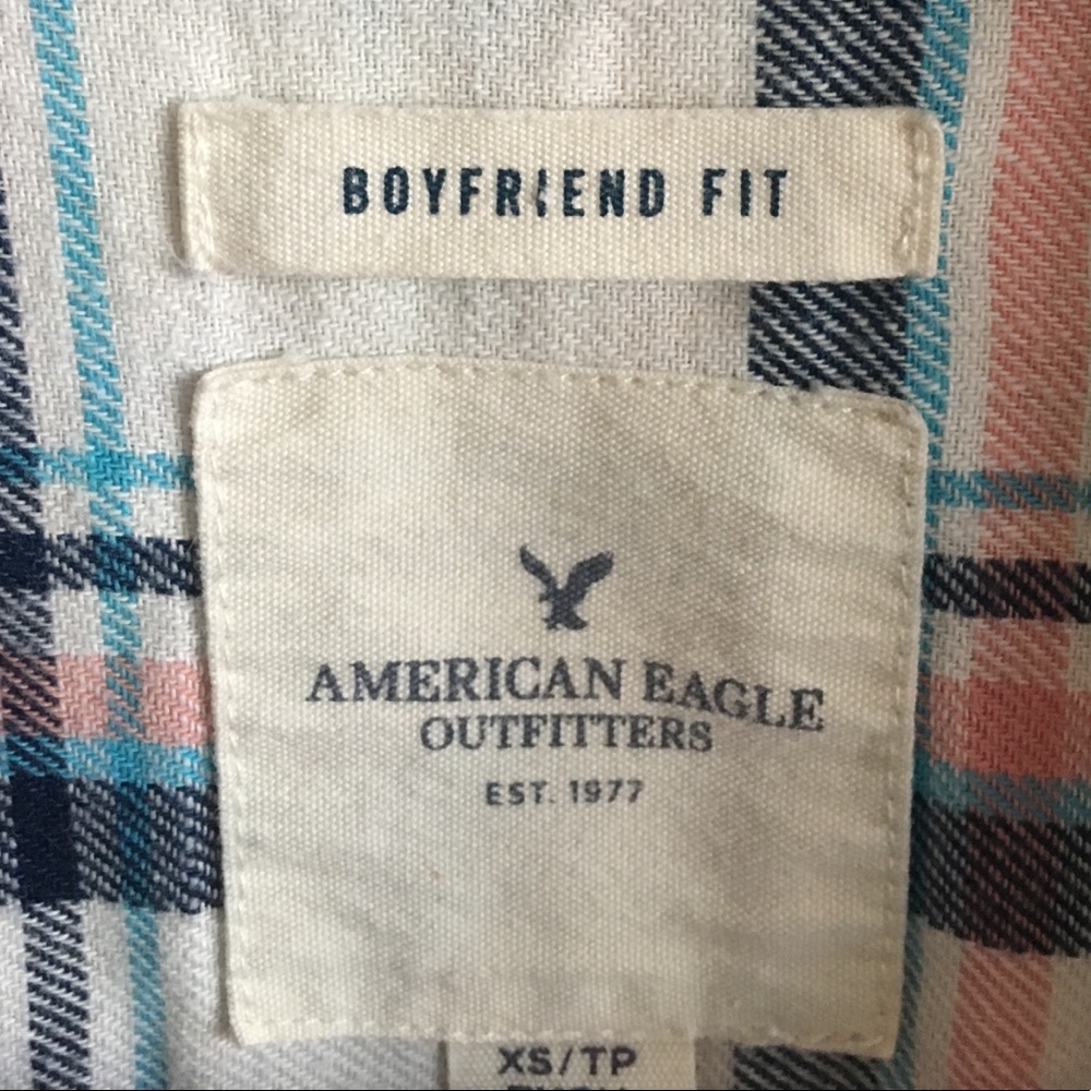 XS American Eagle Boyfriend Fit Flannel
